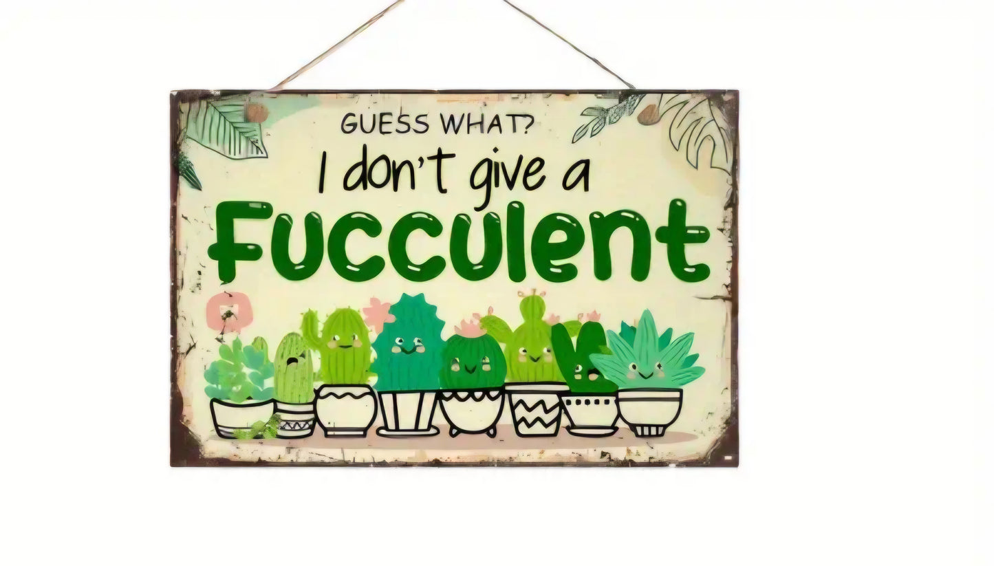 Fucculent Garden Sign