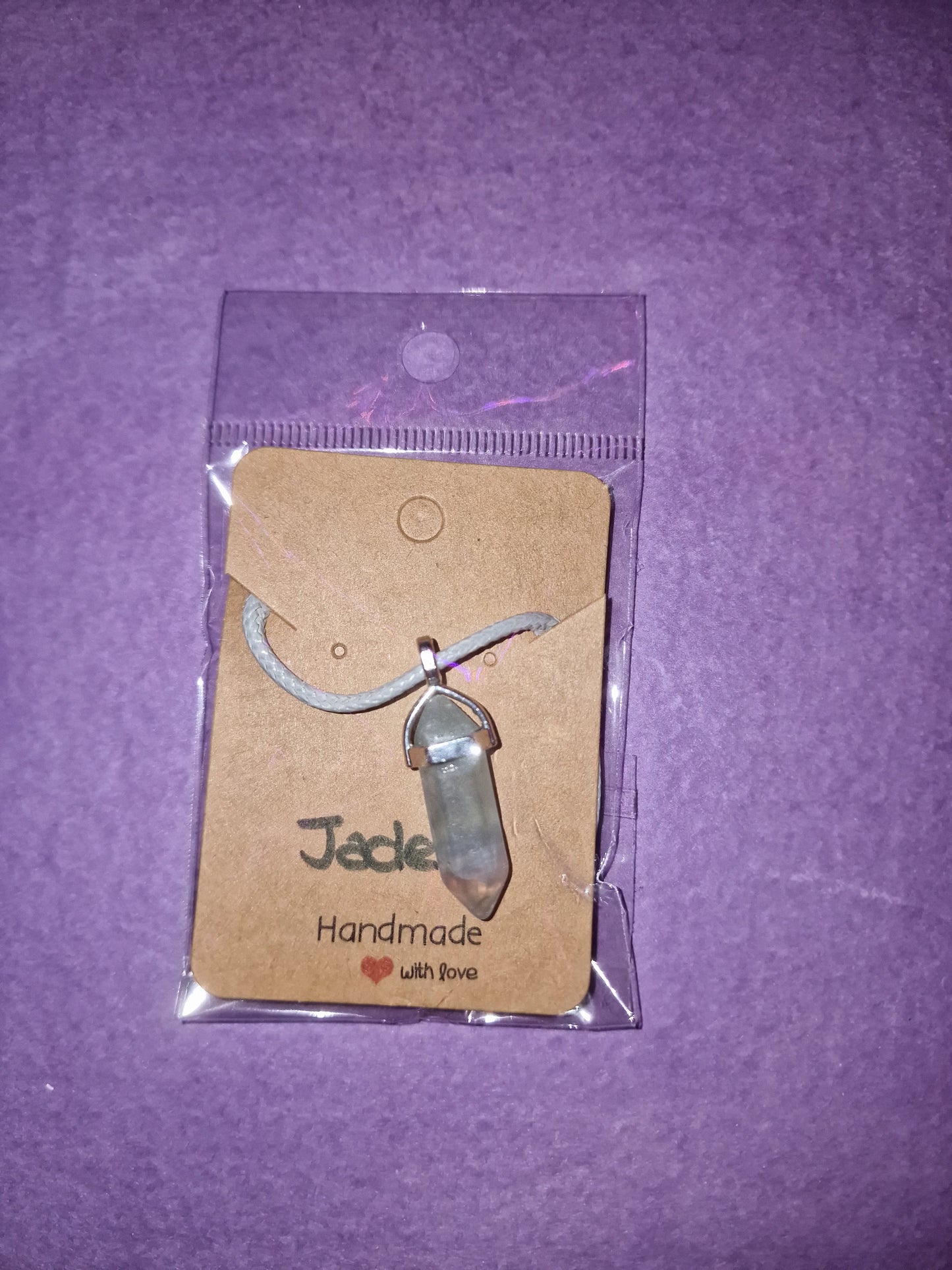 Jade Necklace (grey)
