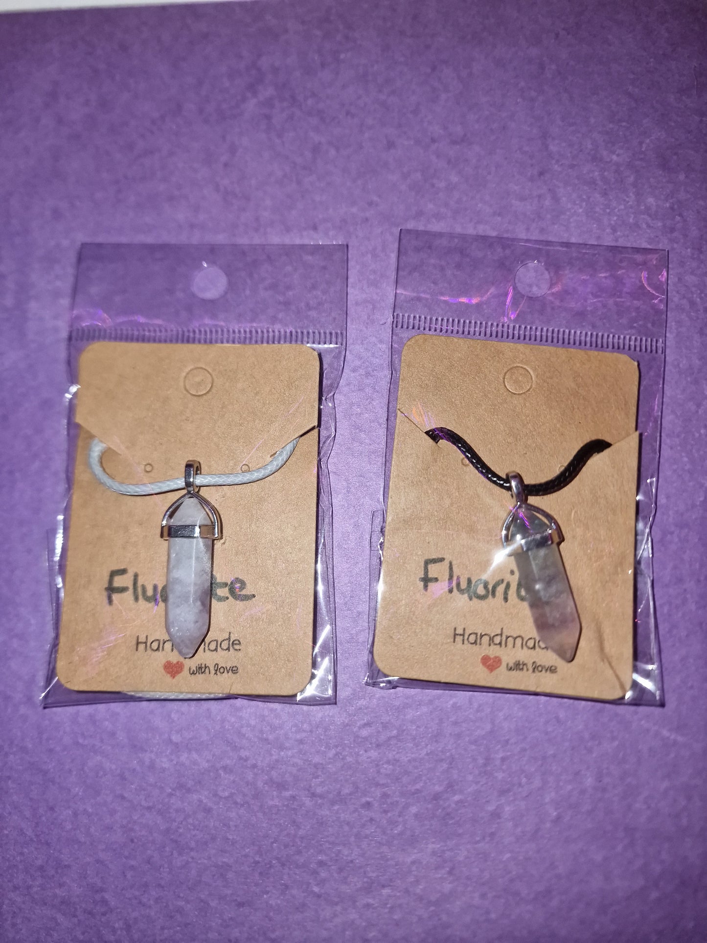 Fluorite Necklace (black)