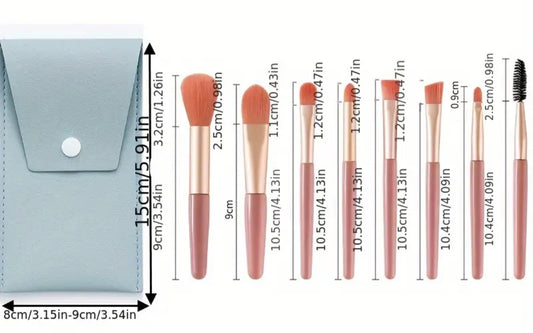 8 Piece Make Up Brush Set